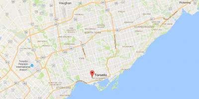 Harta e Mbretëreshës Rrugë në Perëndim të qarkut të Torontos