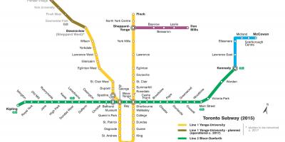 Harta e metrosë Toronto