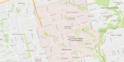 Harta e Midtown lagjen Toronto