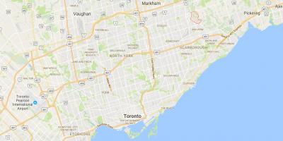 Harta e Morningside Lartësi të qarkut Toronto