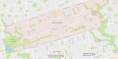 Harta e Newtonbrook lagjen Toronto
