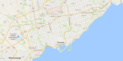 Harta e Newtonbrook qarkut në Toronto