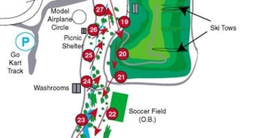 Harta e njëqind vjetorit të Parkut golf kurse Toronto