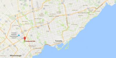 Harta e njëqind vjetorit të Parkut qarkut në Toronto