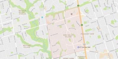 Harta e Nuk Luginën e Fshatit lagjen Toronto