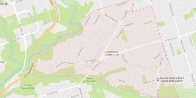 Harta e O'Connor–Parkview lagjen Toronto
