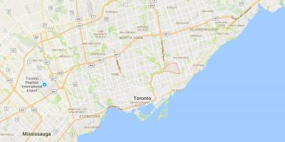 Harta e O'Connor–Parkview qarkut në Toronto