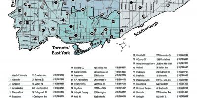 Harta e Outdoor swimming pools Toronto