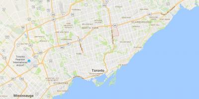 Harta e Parkwoods qarkut në Toronto