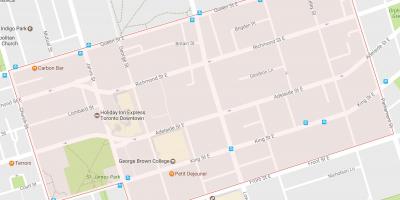 Harta e Qytetit të Vjetër lagjen Toronto
