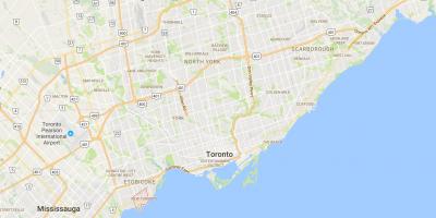 Harta e Re Toronto district Toronto