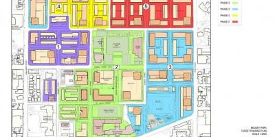 Harta e Revitalizimit të planit të Regjenti Park Toronto