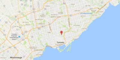 Harta e Rosedale qarkut në Toronto