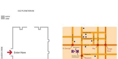 Harta e Royal Ontario Museum parking
