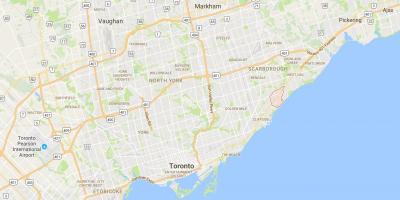Harta e Scarborough Fshat të rrethit të Torontos