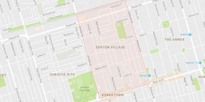 Harta e Seaton Fshatin lagjen Toronto