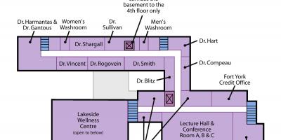 Harta e Shën Jozefit në qendrën Shëndetësore të Torontos Sunnyside niveli 2