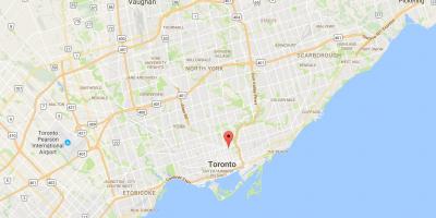 Harta e St. James Qytetin e qarkut në Toronto