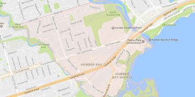 Harta e Stonegate-Queensway lagjen lagjen Toronto