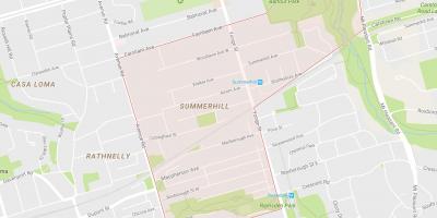Harta e Summerhill lagjen Toronto