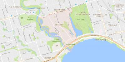 Harta e Swansea lagjen Toronto