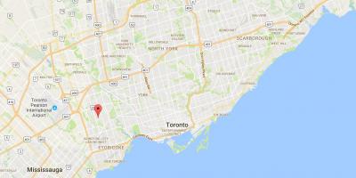 Harta e Thorncrest Fshat të rrethit të Torontos