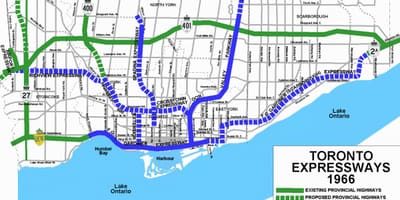 Harta e Torontos autostrada