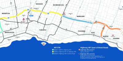 Harta e Torontos autostradës 407