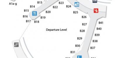 Harta e Torontos Pearson aeroportin e mbërritjes nivel terminal 3