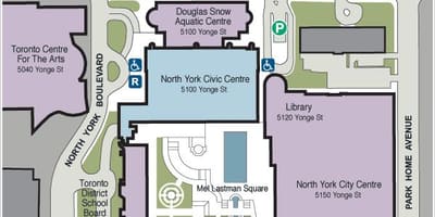 Harta e Torontos Qendra për Art parking