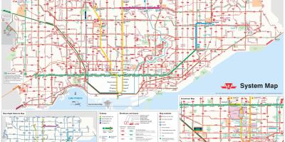 Harta e TTC autobusëve në rrugë