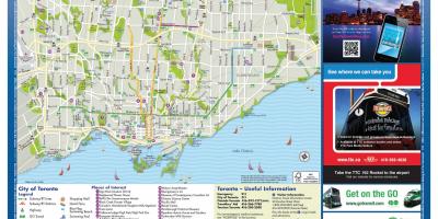 Harta e turizmit Toronto
