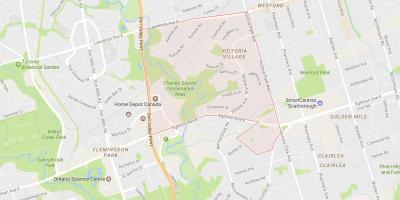 Harta e Victoria Fshatin lagjen Toronto