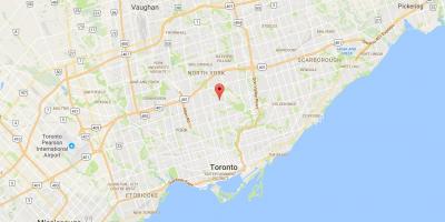 Harta e Wanless Park qarkut në Toronto