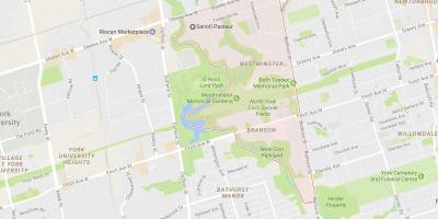 Harta e Westminster–Branson lagjen Toronto