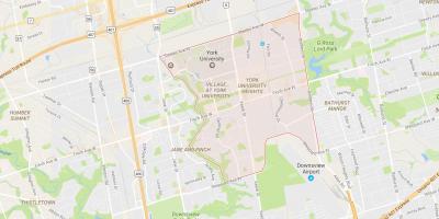 Harta e Universitetit York Lartësi lagjen Toronto